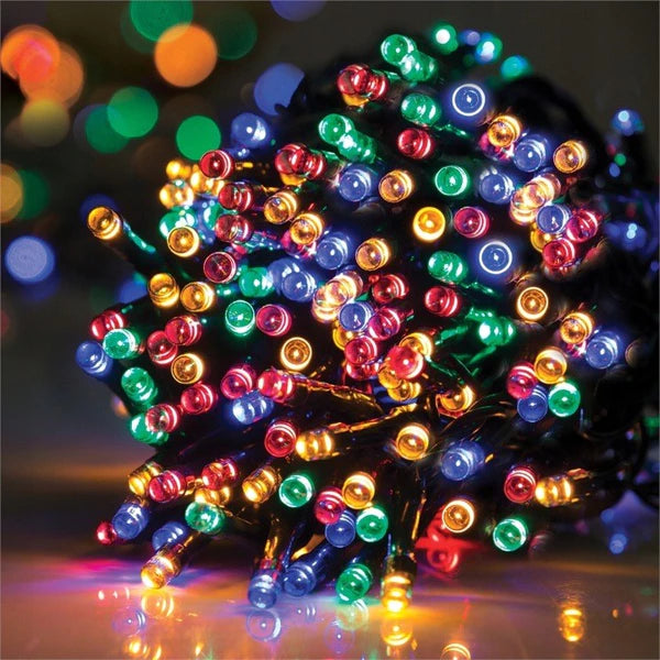instalație de Crăciun Liniara 49 M , 498 LED , 8 jocuri de lumini , Protecție Anti-Inghet , Lumina Multicolora