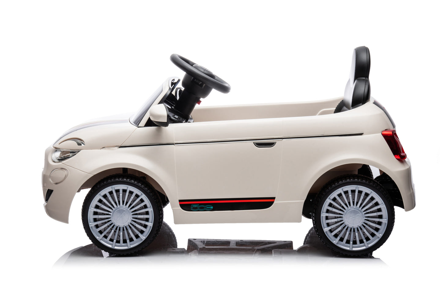 Masinuta electrica ride-on Fiat 500 pentru copii, baterie LI-ION, 2-7 ani, 2 Culori