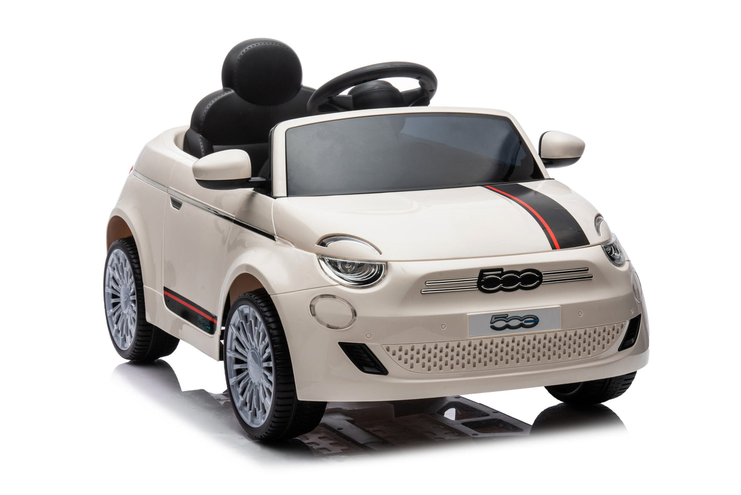 Masinuta electrica ride-on Fiat 500 pentru copii, baterie LI-ION, 2-7 ani, 2 Culori