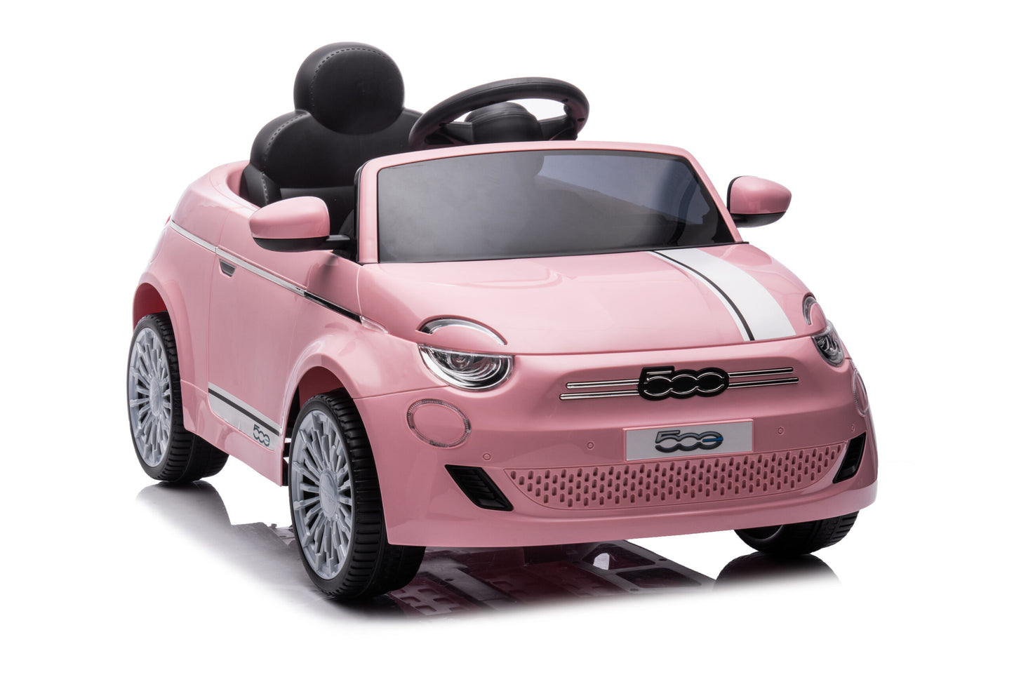 Masinuta electrica ride-on Fiat 500 pentru copii, baterie LI-ION, 2-7 ani, 2 Culori