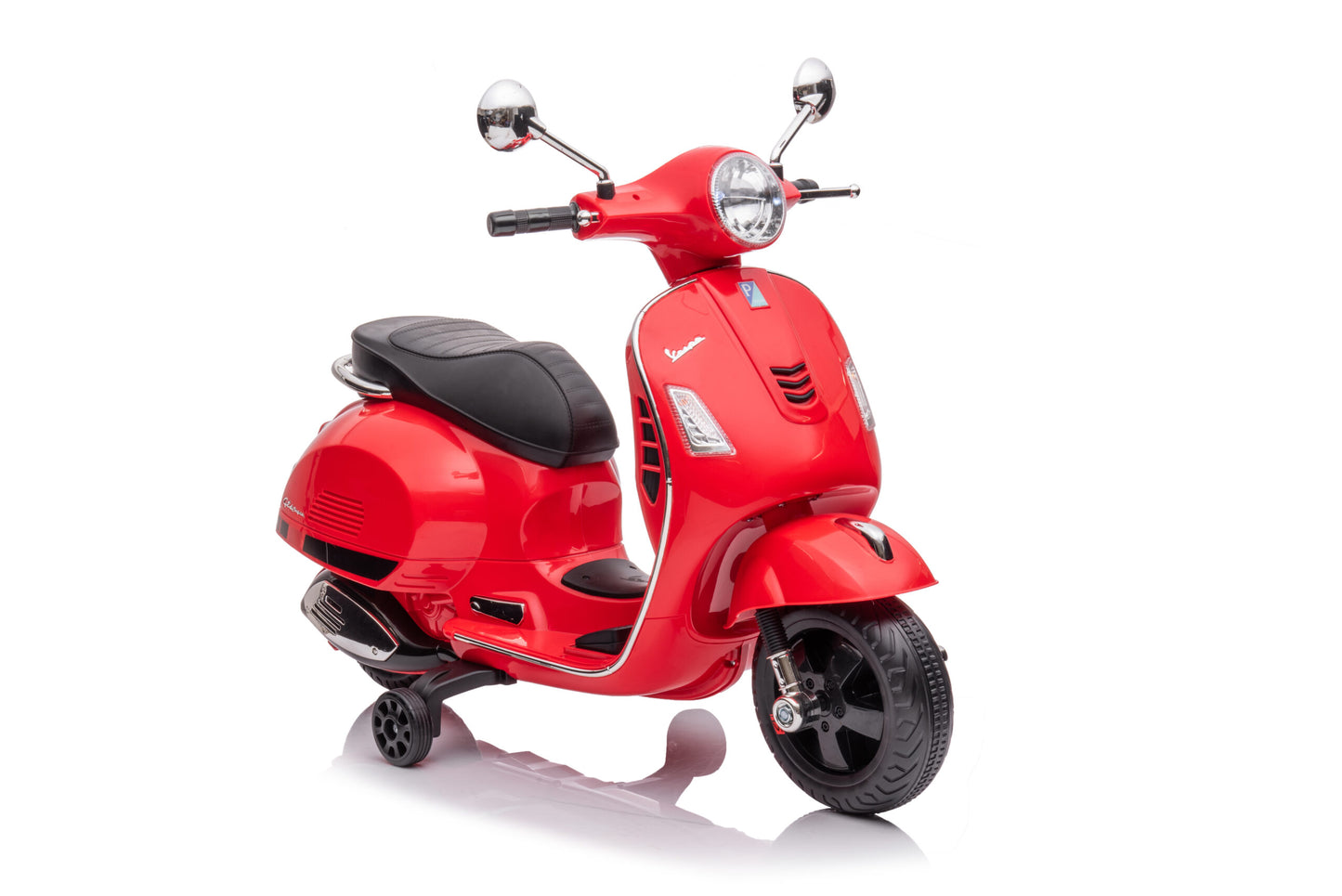 Scuter Electric Vespa®, Baterie Li-ION, 2 Culori, sezut din piele 3-6 ani