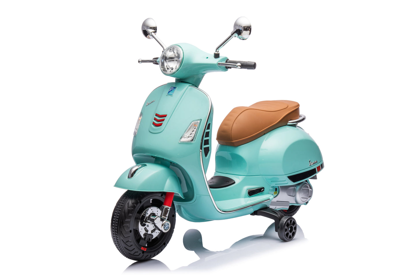 Scuter Electric Vespa®, Baterie Li-ION, 2 Culori, sezut din piele 3-6 ani