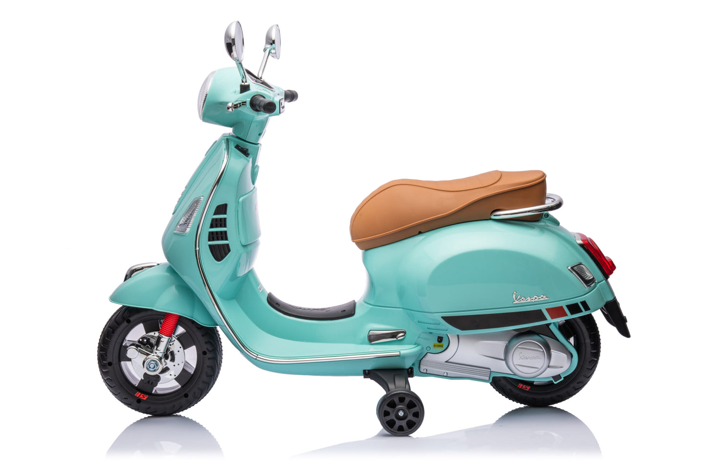 Scuter Electric Vespa®, Baterie Li-ION, 2 Culori, sezut din piele 3-6 ani