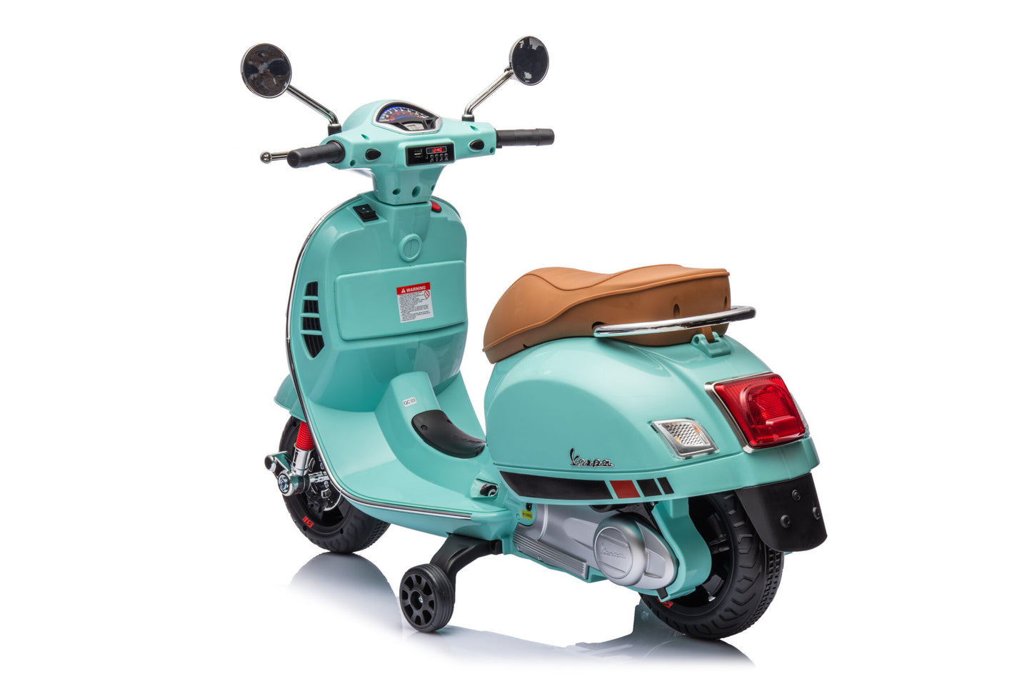 Scuter Electric Vespa®, Baterie Li-ION, 2 Culori, sezut din piele 3-6 ani