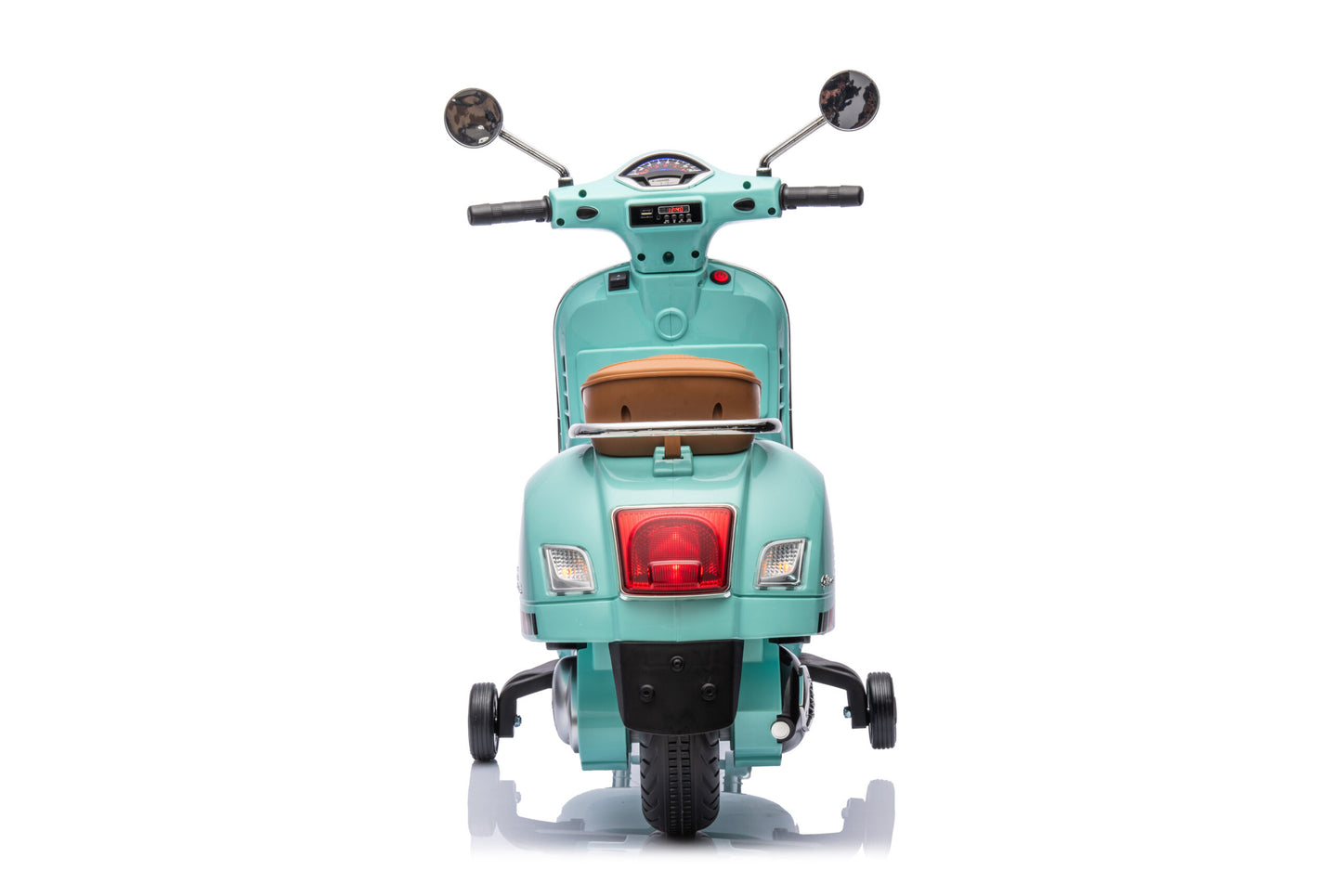 Scuter Electric Vespa®, Baterie Li-ION, 2 Culori, sezut din piele 3-6 ani