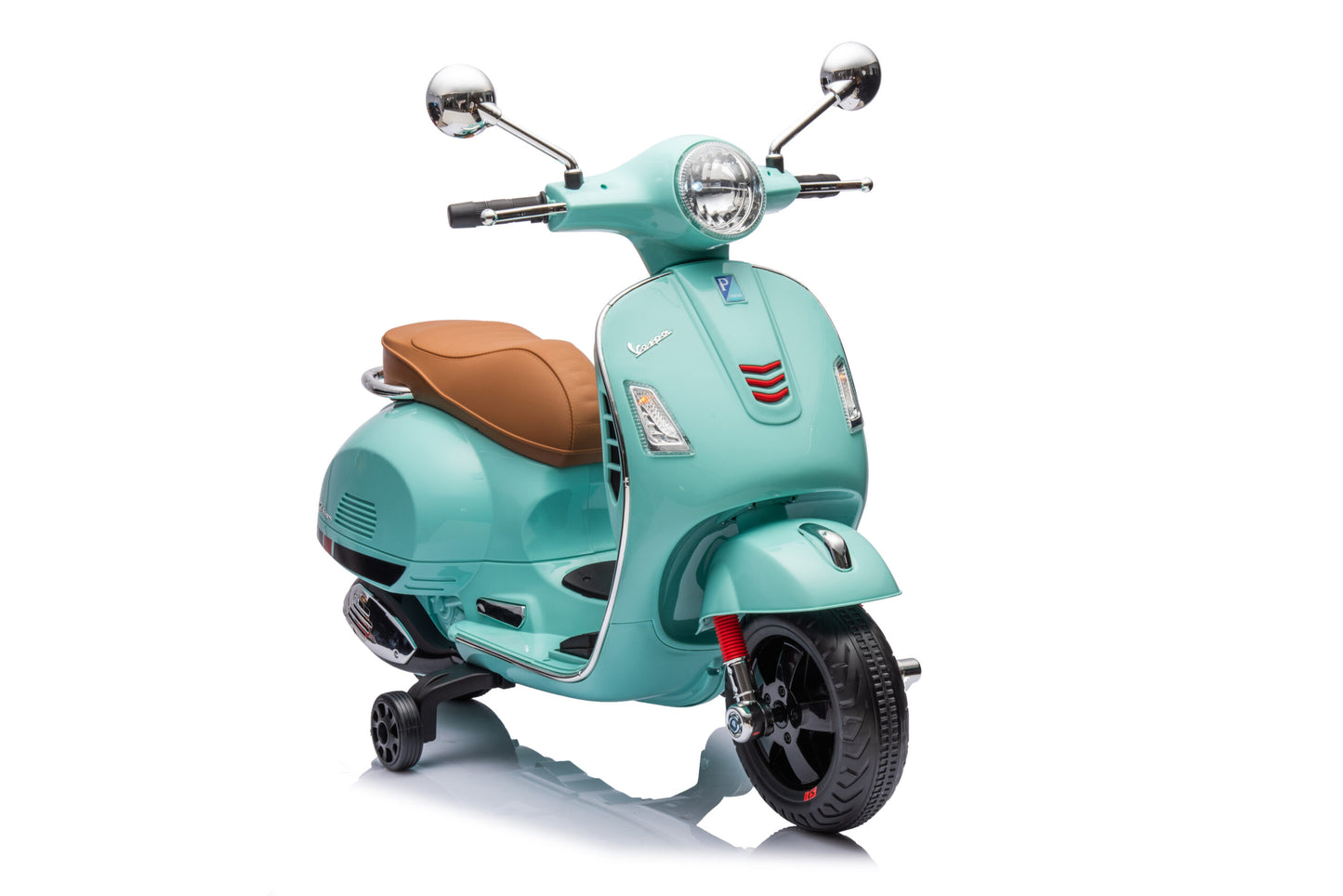 Scuter Electric Vespa®, Baterie Li-ION, 2 Culori, sezut din piele 3-6 ani