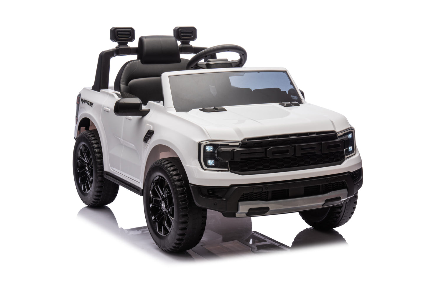 Masinuta Electrica pentru copii Ride-On, Ford Ranger, Baterie Li-ION, Scaun de piele, 2-7 ani, 3 Culori