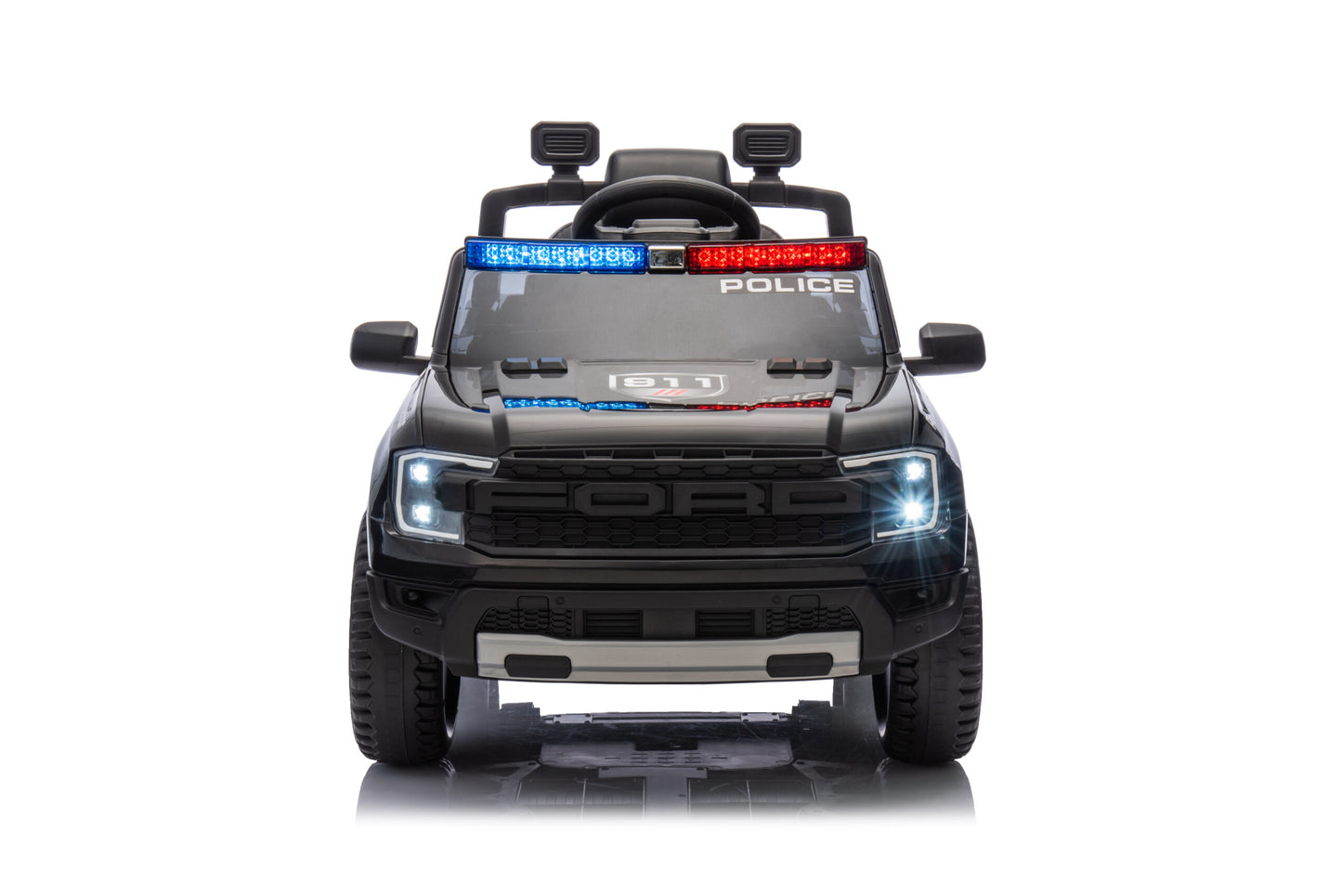 Masinuta Electrica pentru copii Ride-On, Ford Ranger Politie, Baterie Li-ION, Scaun de piele, 2-7 ani