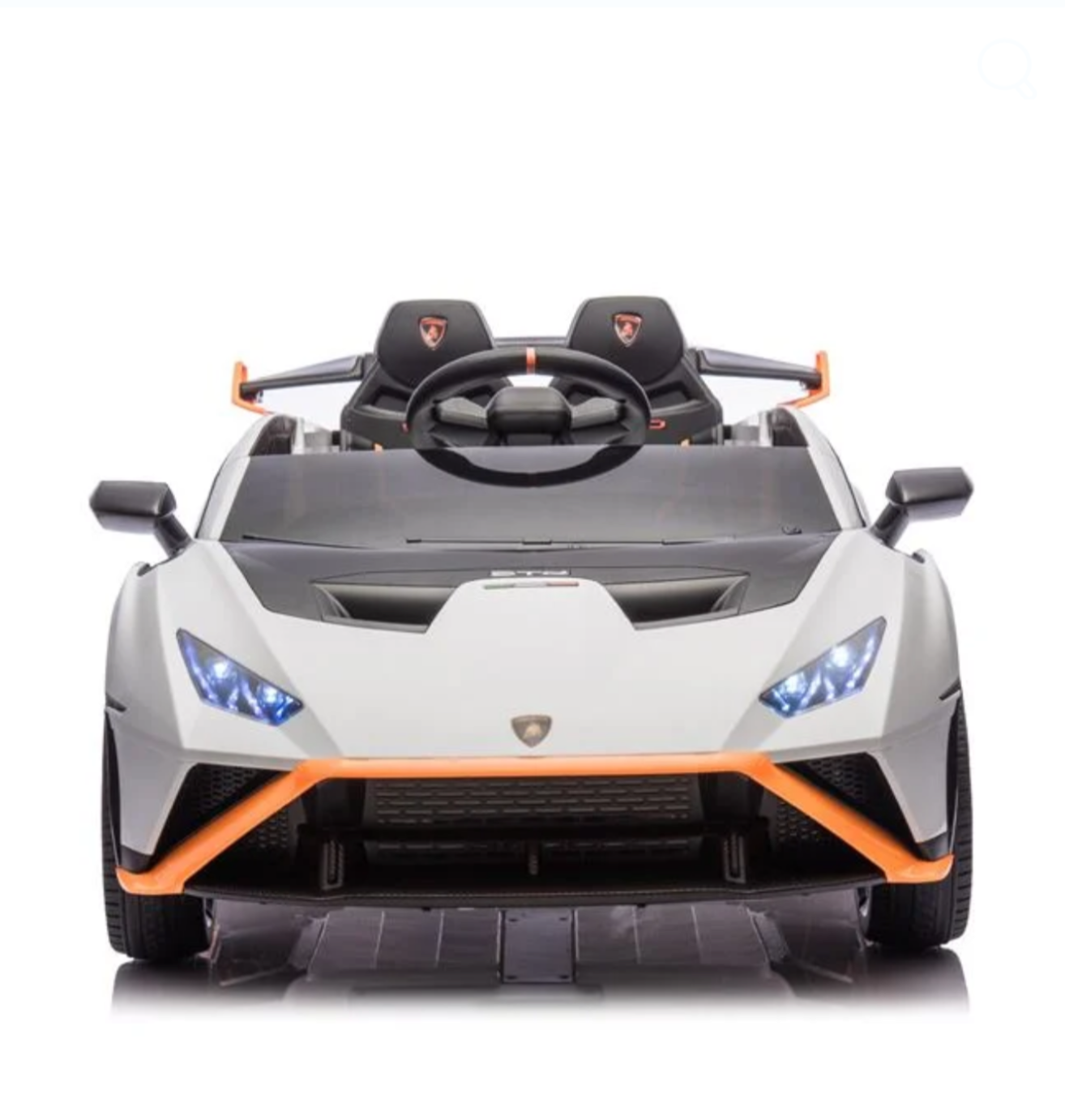 Masinuta Electrica 12V Lamborghini STO -Alba cu Telecomanda , recomandat pentru copii 3-8 ani