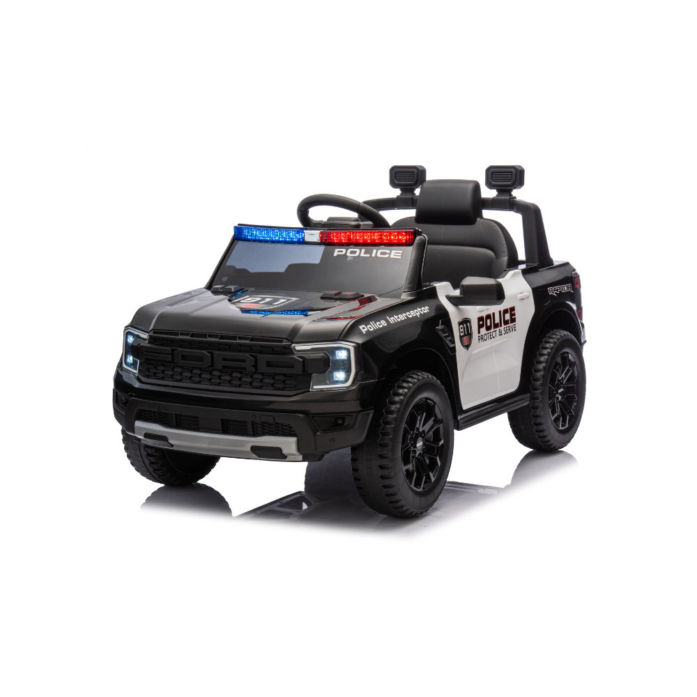 Masinuta Electrica pentru copii Ride-On, Ford Ranger Politie, Baterie Li-ION, Scaun de piele, 2-7 ani