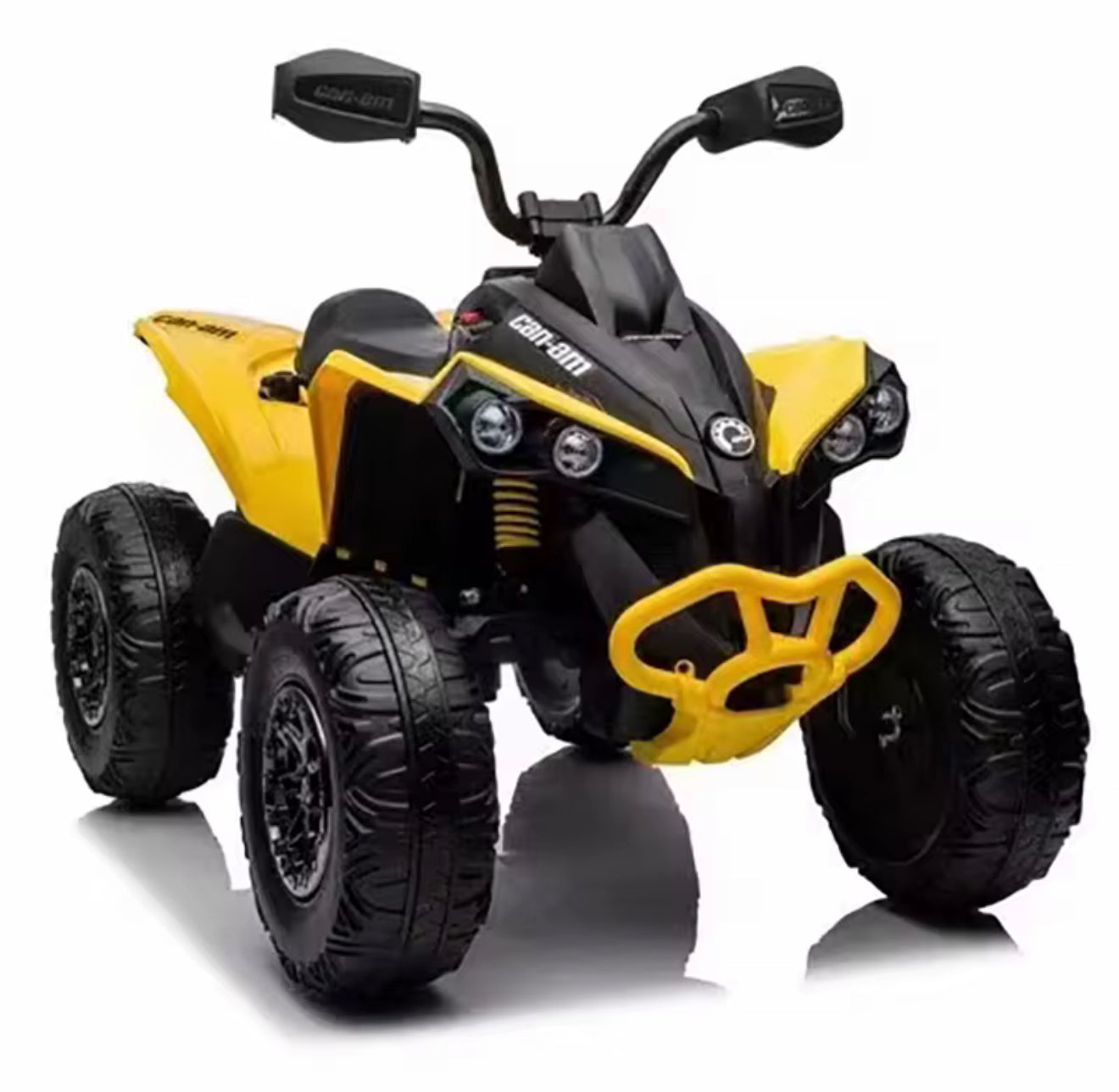 Atv Electric Can-Am sezut piele Copii 3-9 ani 24v 2 motoare 200w, 112x74x64cm