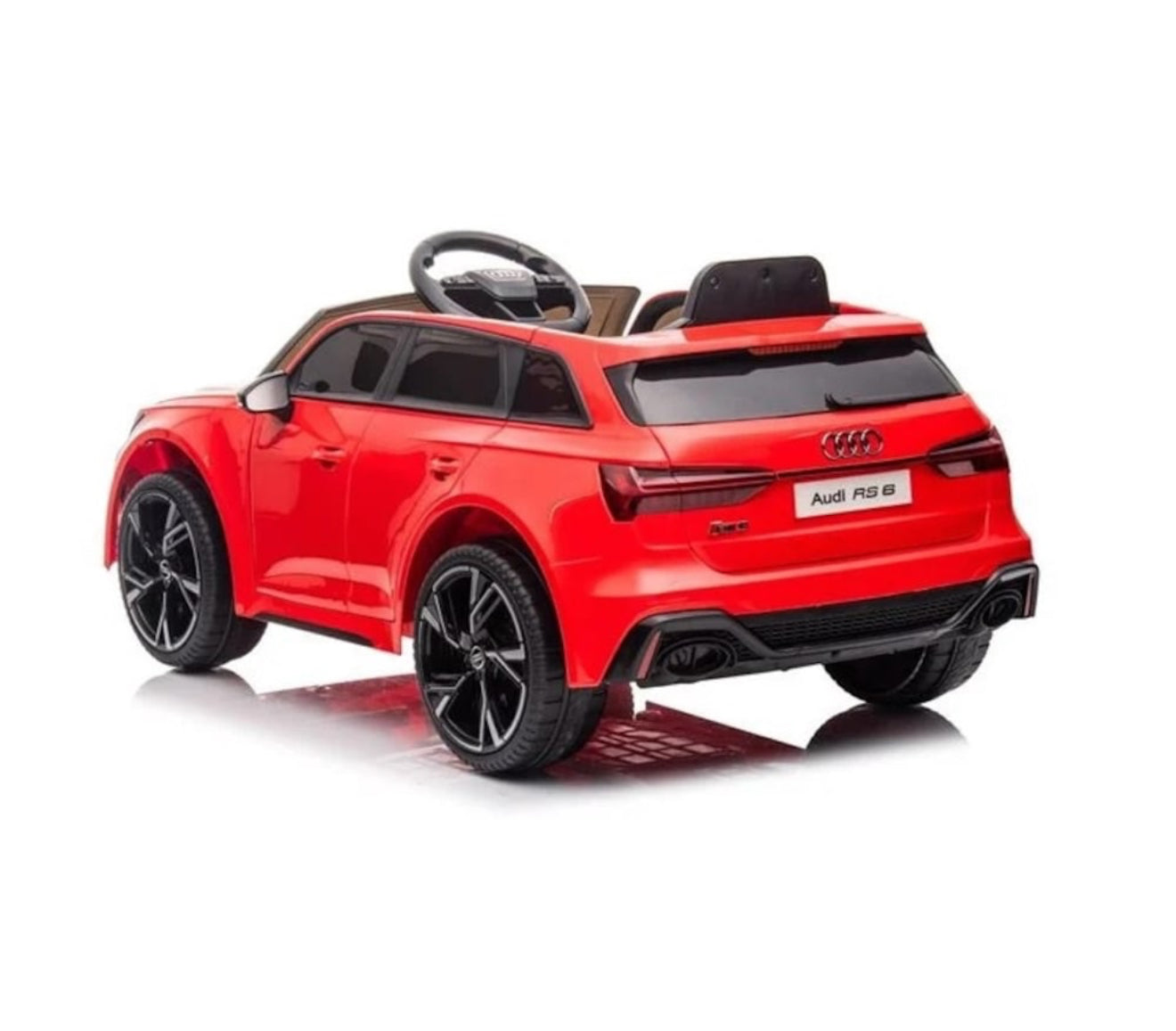 Masina Electrica cu Acumulator Audi RS6 Rosie 6V 4.5AH & Telecomanda