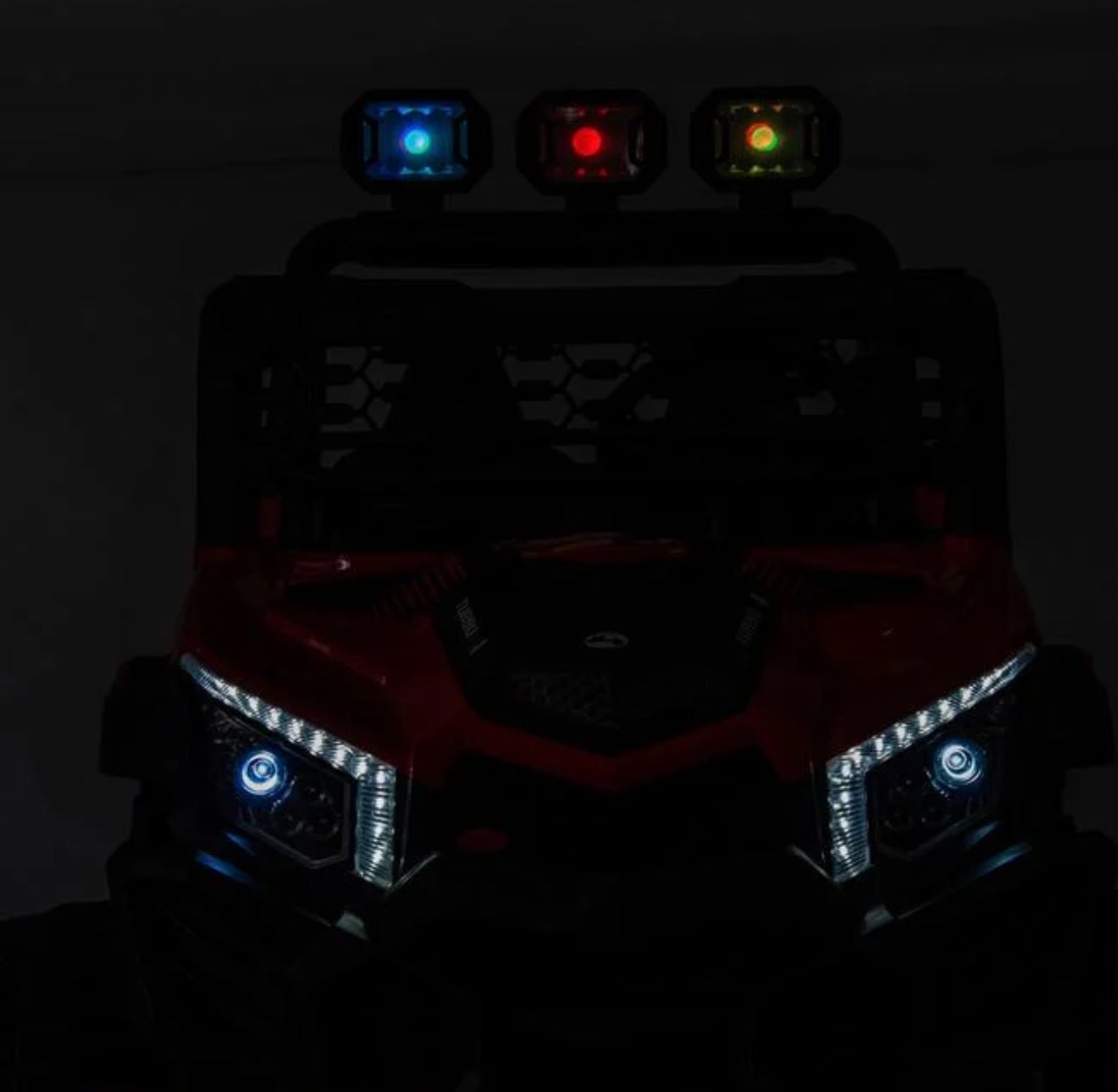 Masinuta Electrica 12V de Teren Off Road cu 3 Faruri & Telecomanda