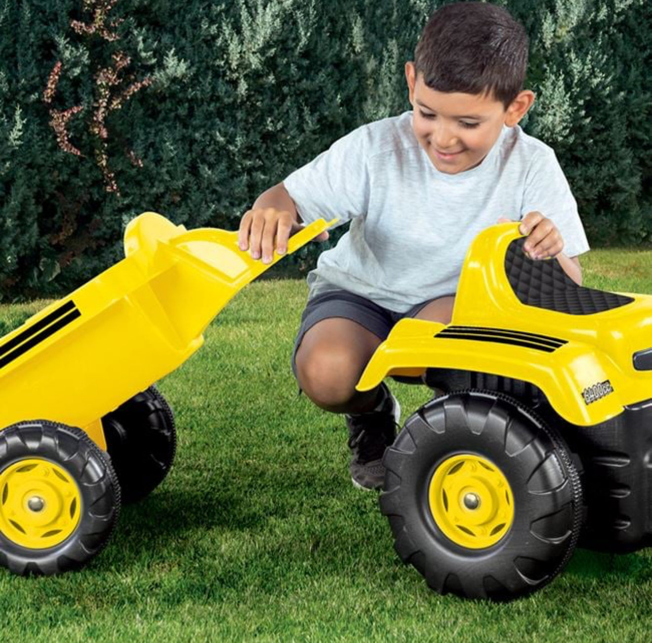 Tractor cu Pedale Excavator Remorca & Accesorii 171x45x52cm