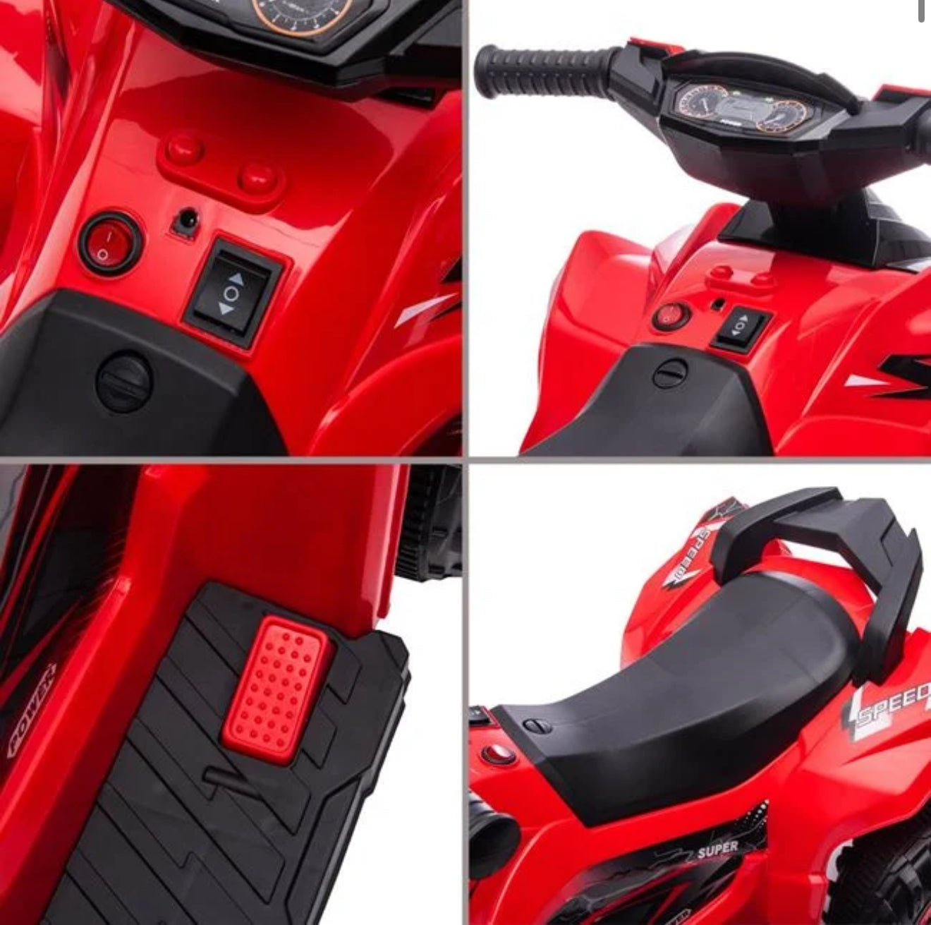 Vehicul ATV Electric Rosu 12V