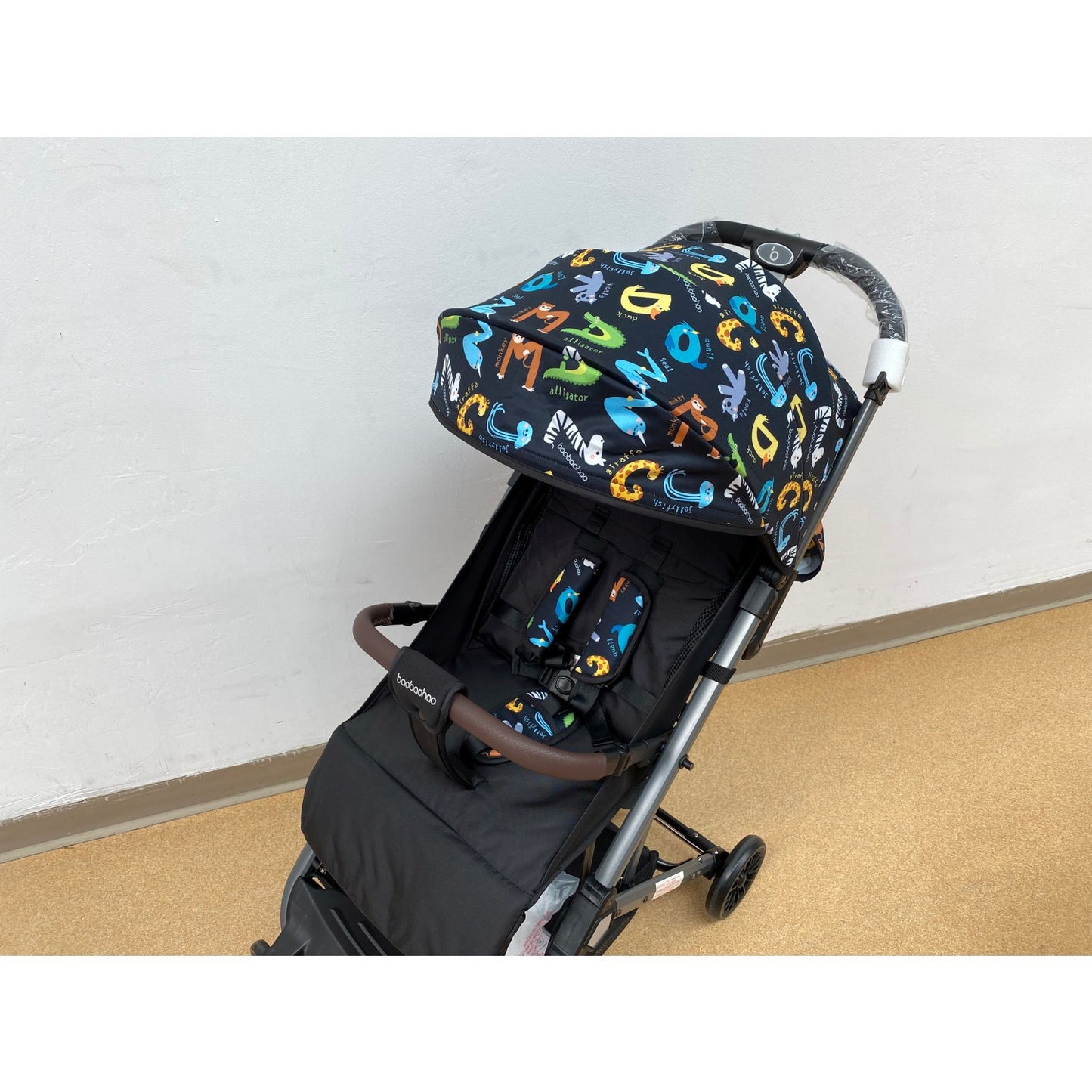 Carucior tip troller cu plasa insecte, 6-36 luni -Negru