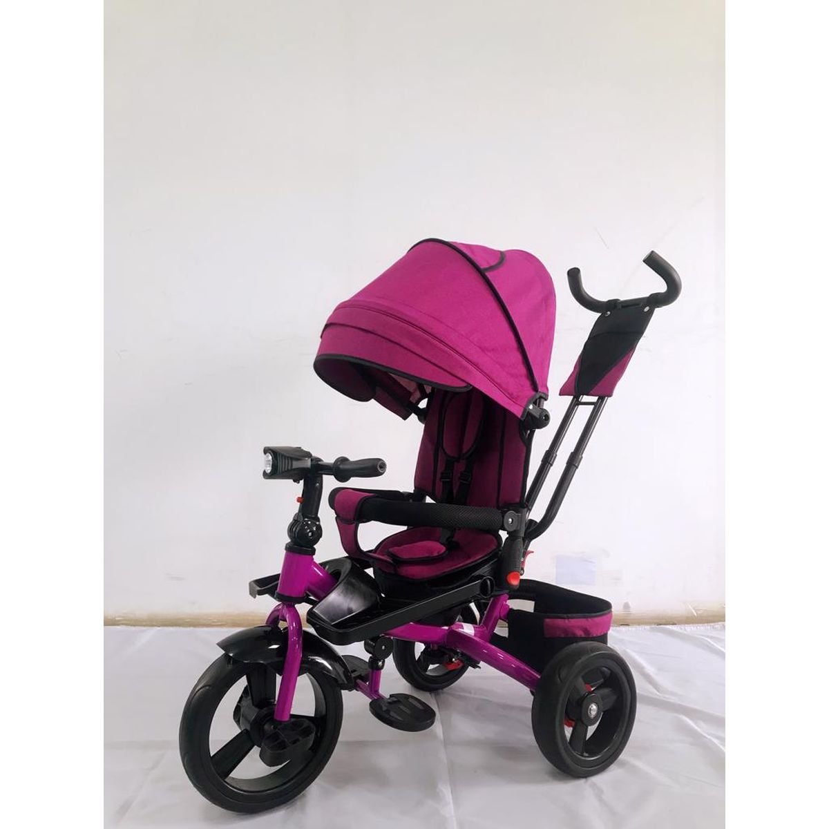 Tricicleta poziție de somn muzica și lumini, 8 luni-4 ani