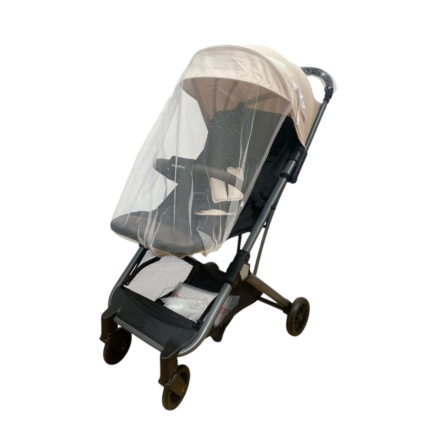 Carucior tip troller cu plasa insecte, 6-36 luni, Crem