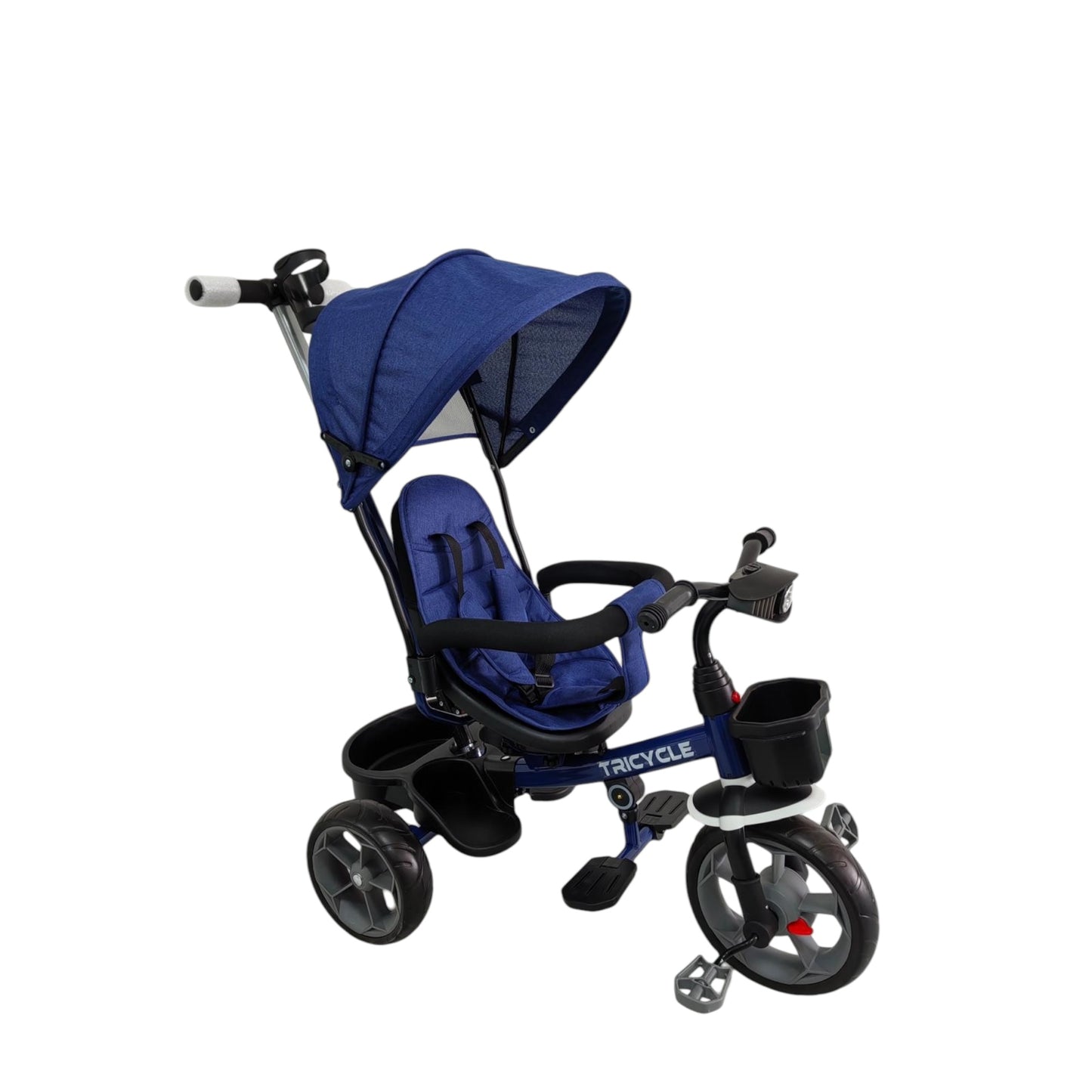 Tricicleta cu scaun rotativ, muzica si lumini,8 luni-4 ani