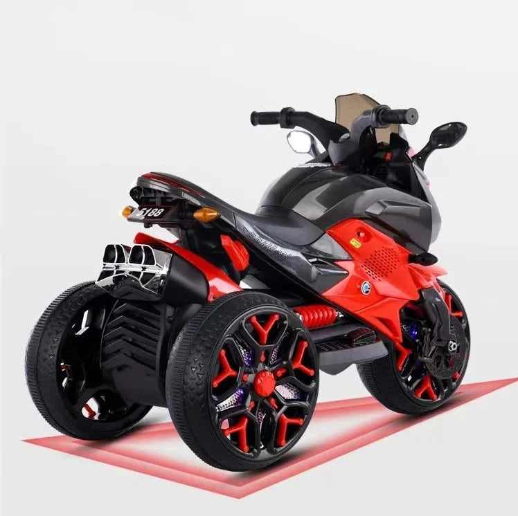 Motocicleta Electrica cu Acumulator Pentru Copii, 2 motoare, 12V varsta 2-7 ani, Cu Sunete si Lumini Led