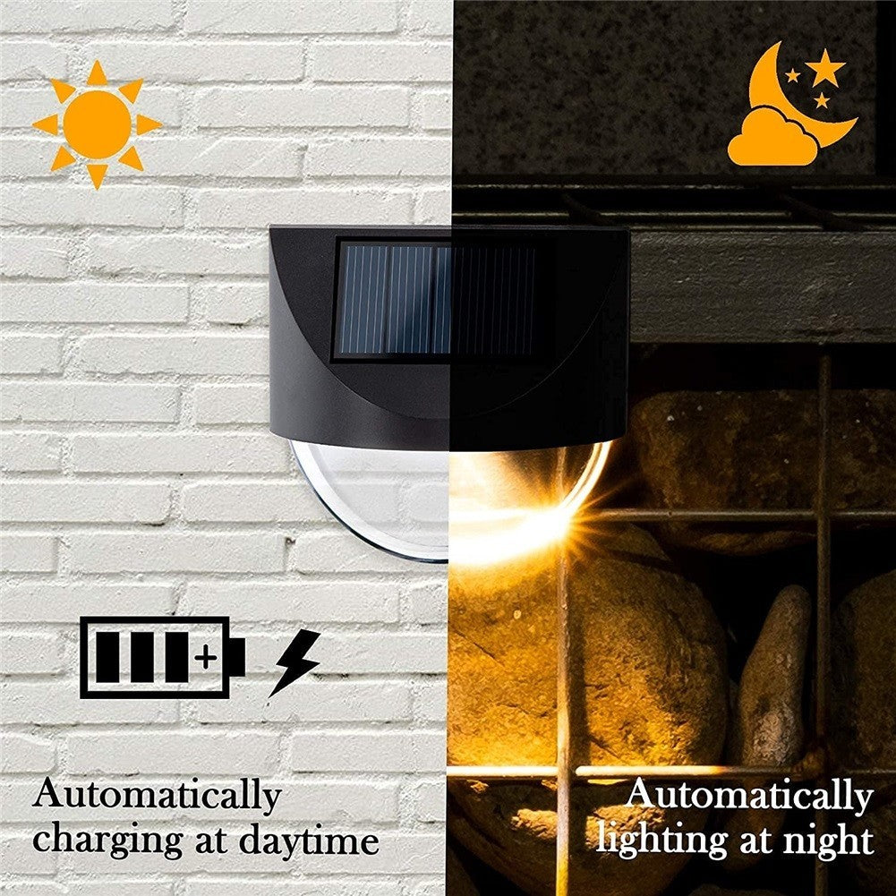 Aplica Solara LED , Rezistenta la apa, IP65, pentru grădină, casa, balcon, terasa- ALB Cald