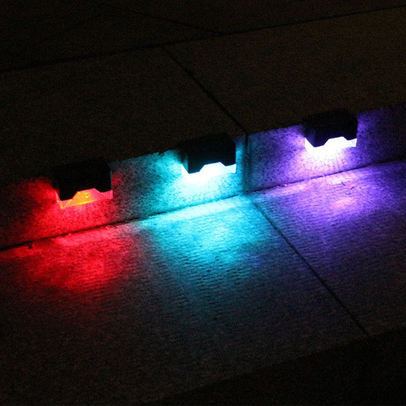 Aplica solara LED , pentru perete , borduri, terasa, Lumina multicolora