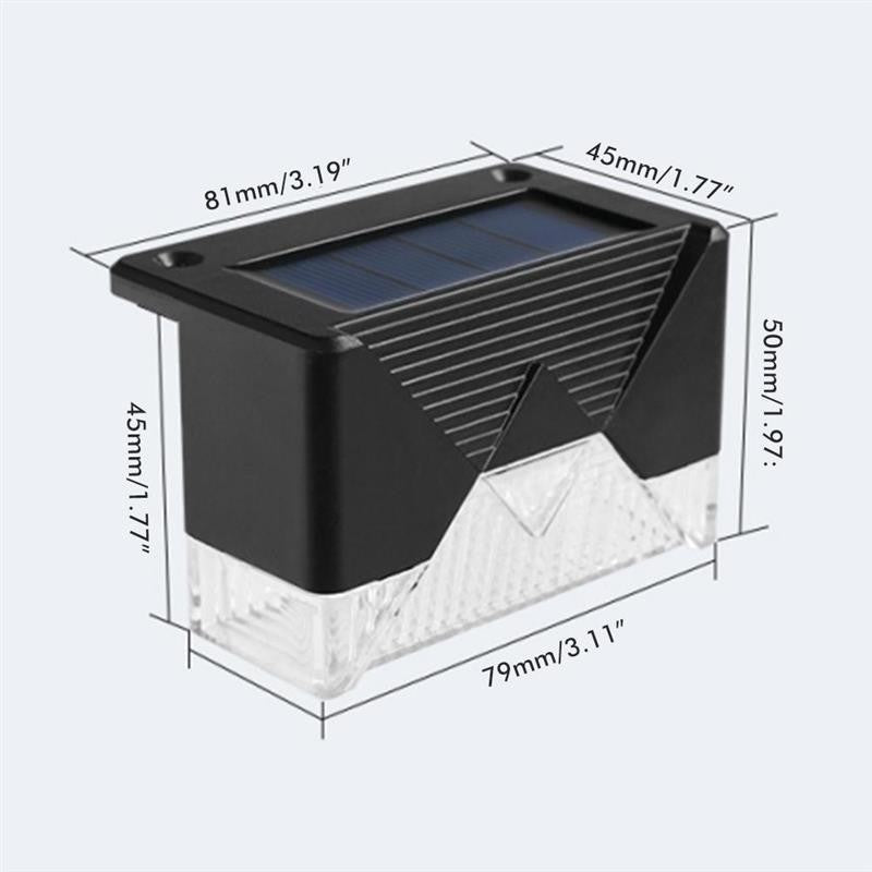 Aplica solara LED , pentru perete , borduri, terasa, Lumina multicolora