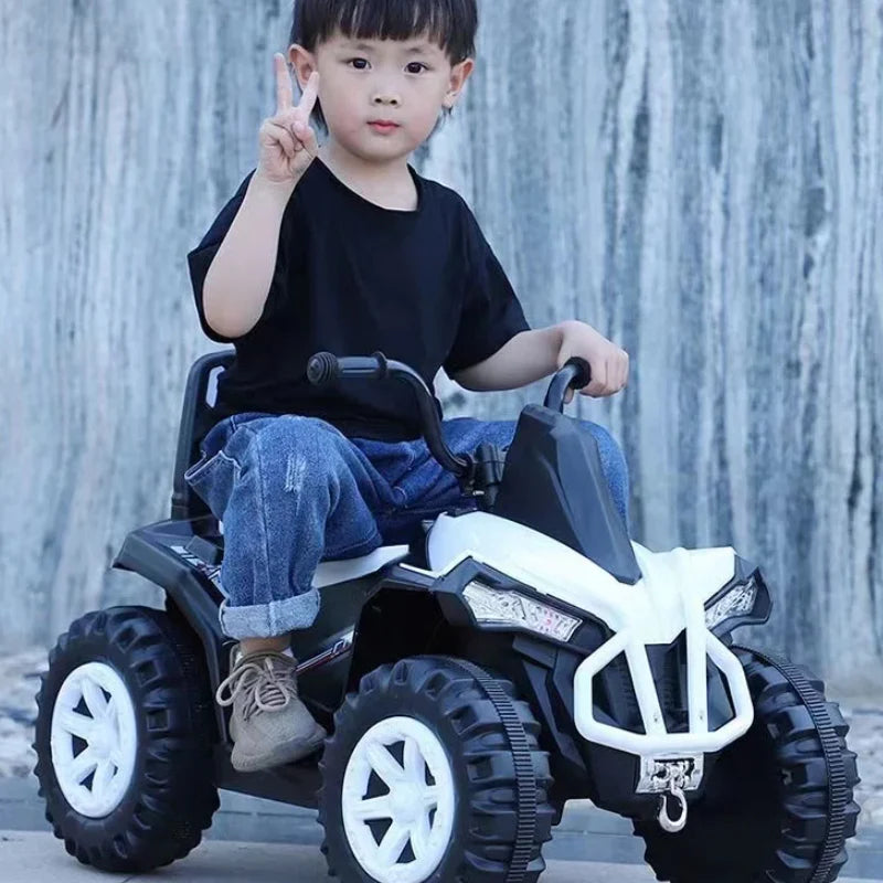 Masinuta Electrica Tip ATV, cu Acumulator, Sistem Anti-Rasturnare, Sistem de Lumini si Sunet, 3-5 Ani