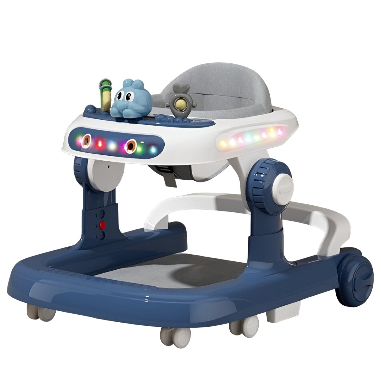 Premergator multifuncțional Baby Space Rabbit, Inaltime ajustabila, tavita, muzica si lumini