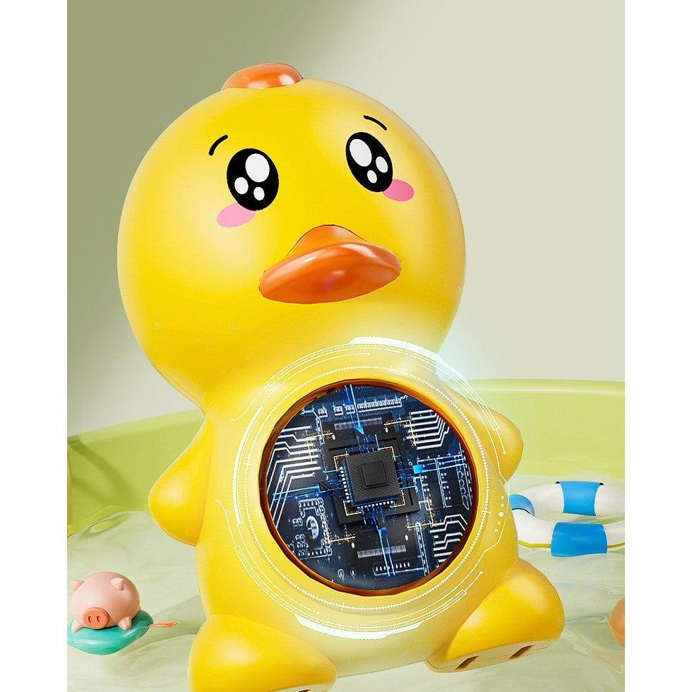 Termometru electronic LED pentru baie, plutitor, rezistent la apa IPx7.- Rățușcă