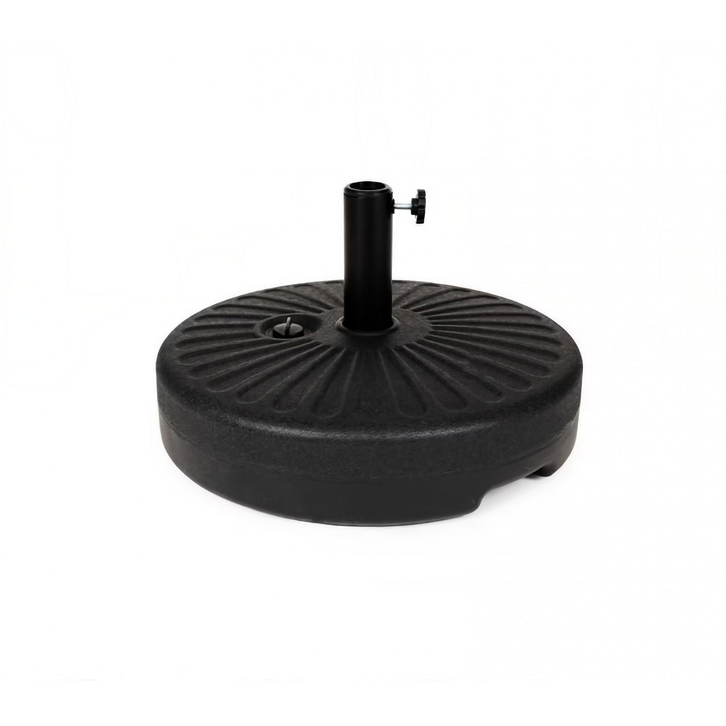 Baza umbrela din plastic , rotunda , 22 litri neagră