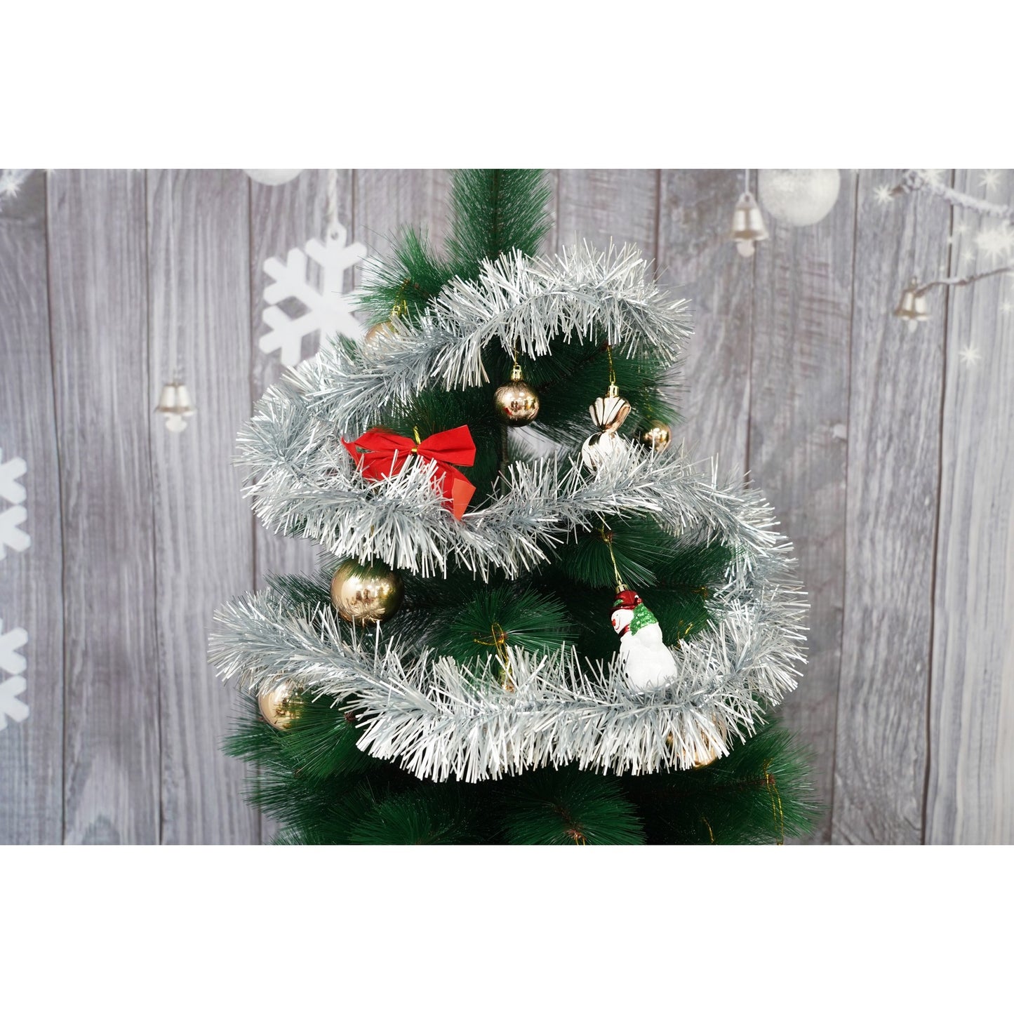 Beteala Crăciun Argintie , 2m