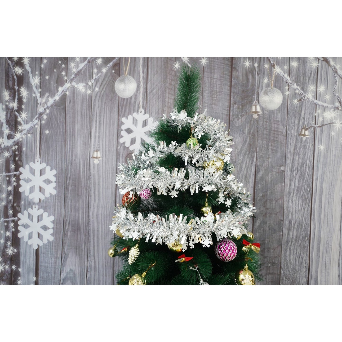 Beteala pentru Crăciun, Argintie, 2m