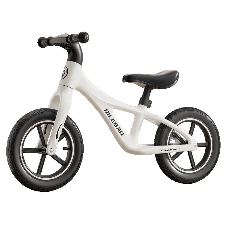 Bicicleta pentru copii 2-6 ani ,fără pedale , roti silențioase , sa reglambila 43-58cm, Alb