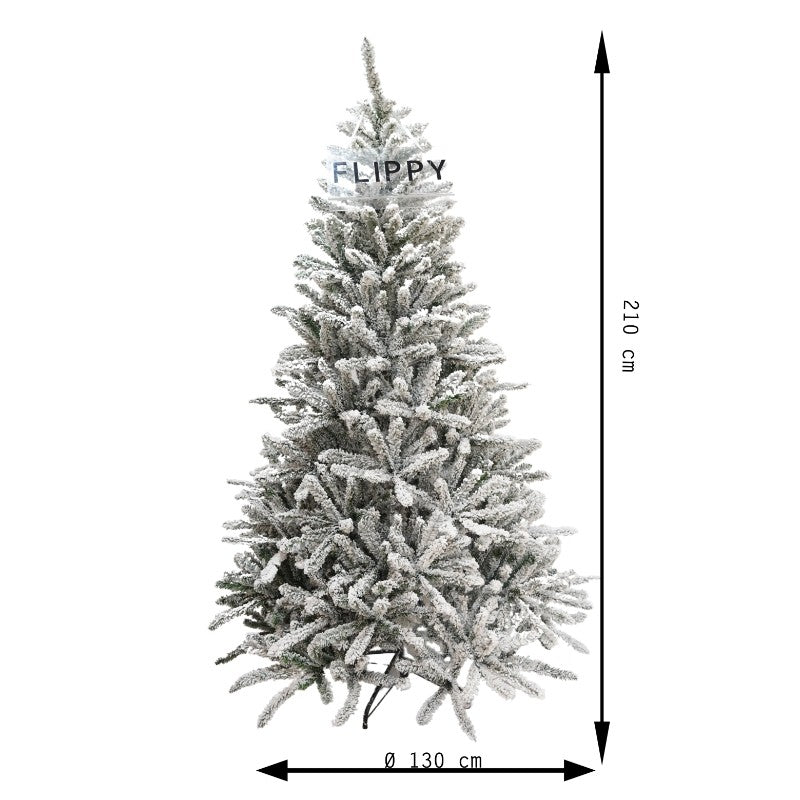 Brad artificial nins , înălțime 210cm, diametru 130 cm, suport inclus