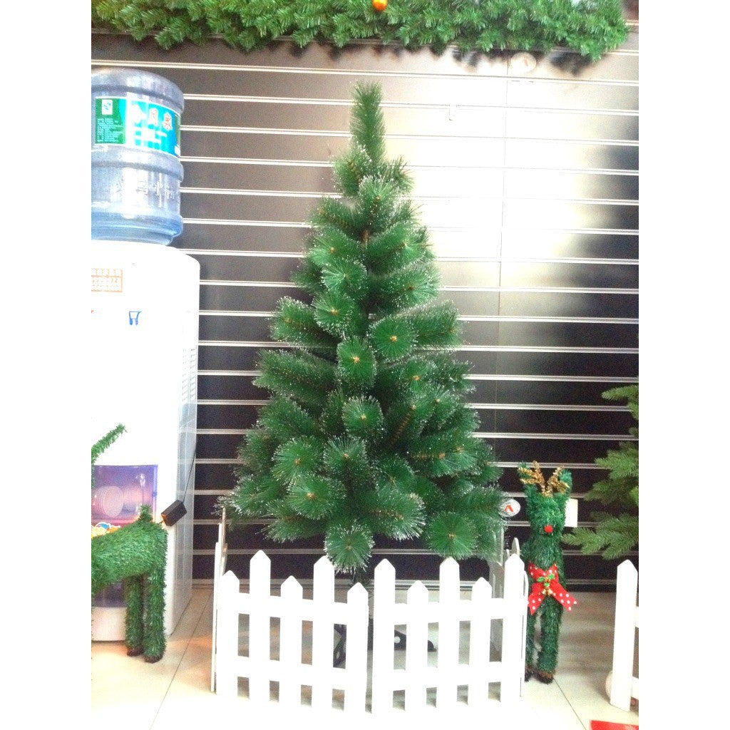 Brad artificial verde tip pin clasic, 90cm ,suport plastic inclus