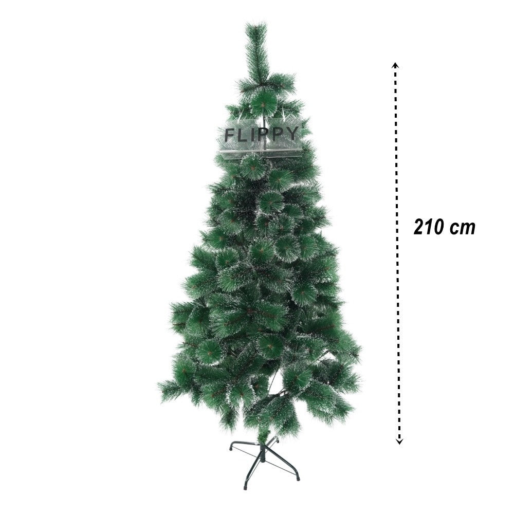 Brad artificial tip pin nins, 210 cm, cu suport metalic inclus