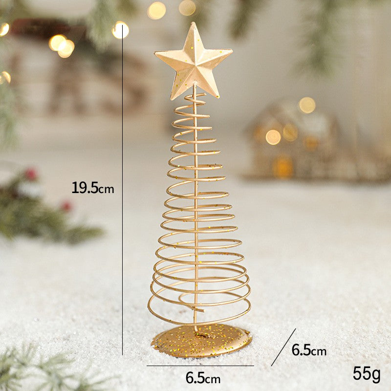 Decoratiune Brad micut din Metal, 20 cm