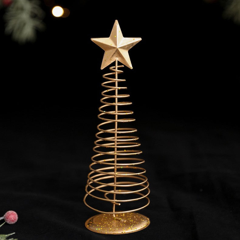 Decoratiune Brad micut din Metal, 20 cm