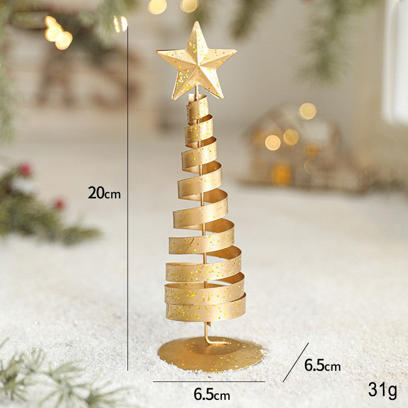 Decoratiune Brad micut din Metal, 20cm