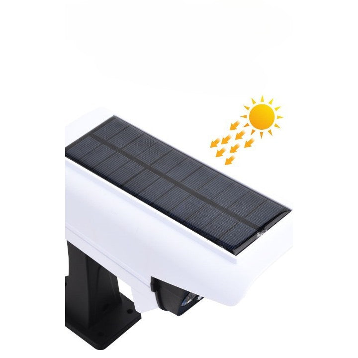 Camera de supraveghere FALSA cu încărcare solara si senzor de mișcare, 77 LED-URI