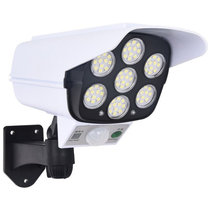 Camera de supraveghere FALSA cu încărcare solara si senzor de mișcare, 77 LED-URI