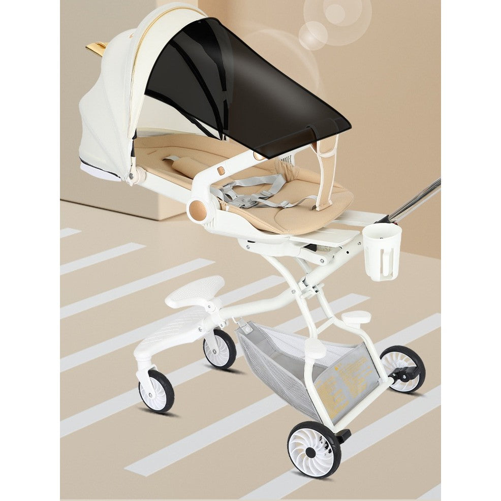 Cărucior Sport 3 în 1 Model Comfort - Ursuleț Alb