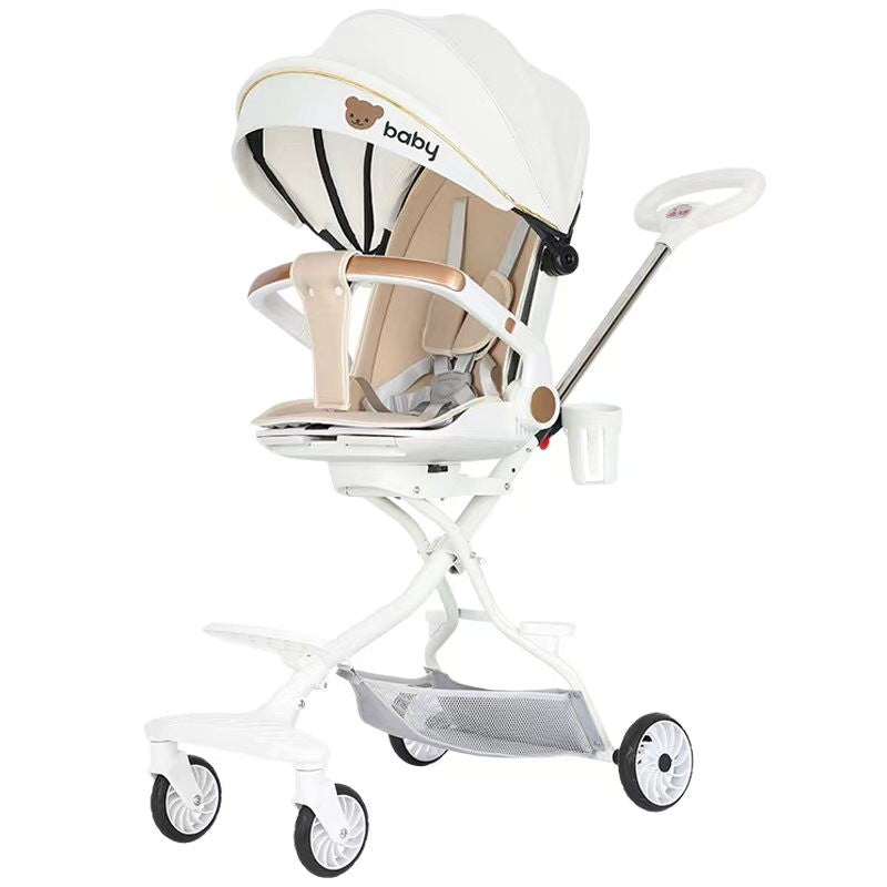 Cărucior Sport 3 în 1 Model Comfort - Ursuleț Alb