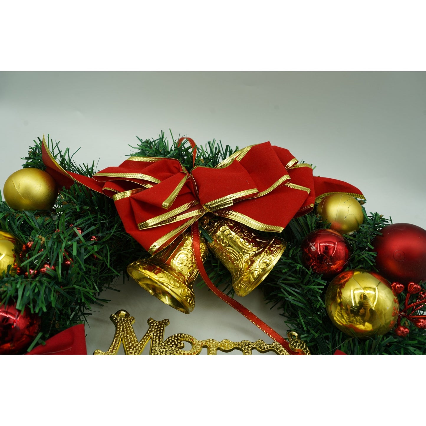 Coroniță de Crăciun decorată, 40cm