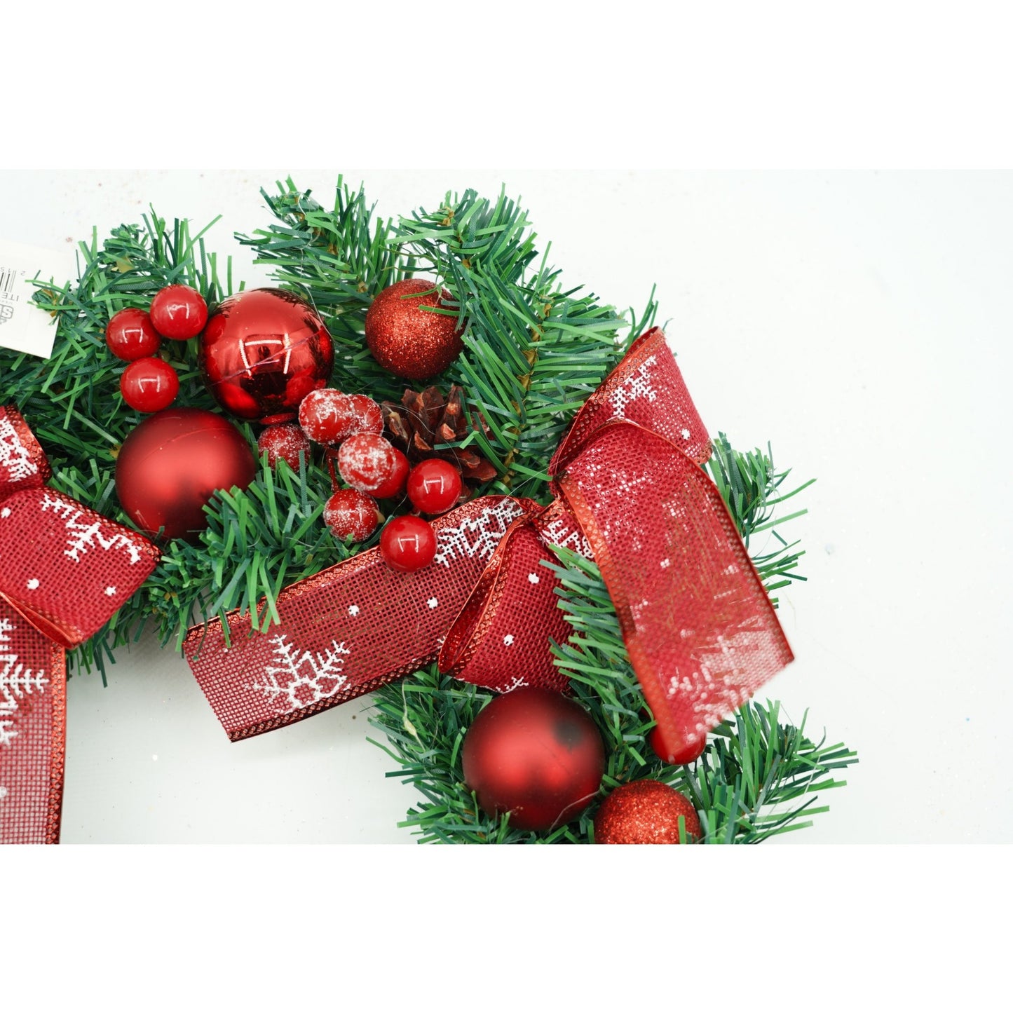 Coroniță de Crăciun decorată pentru ușa, 35 cm