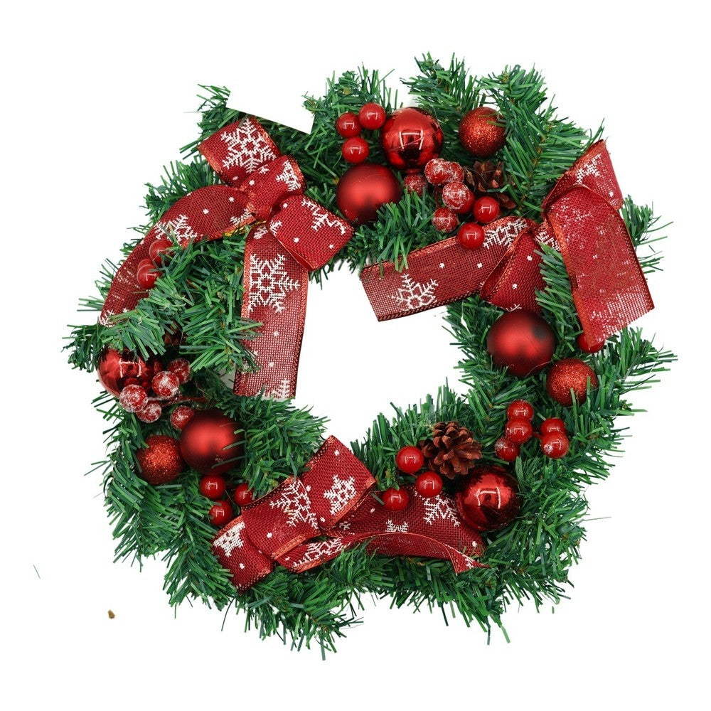 Coroniță de Crăciun decorată pentru ușa, 35 cm