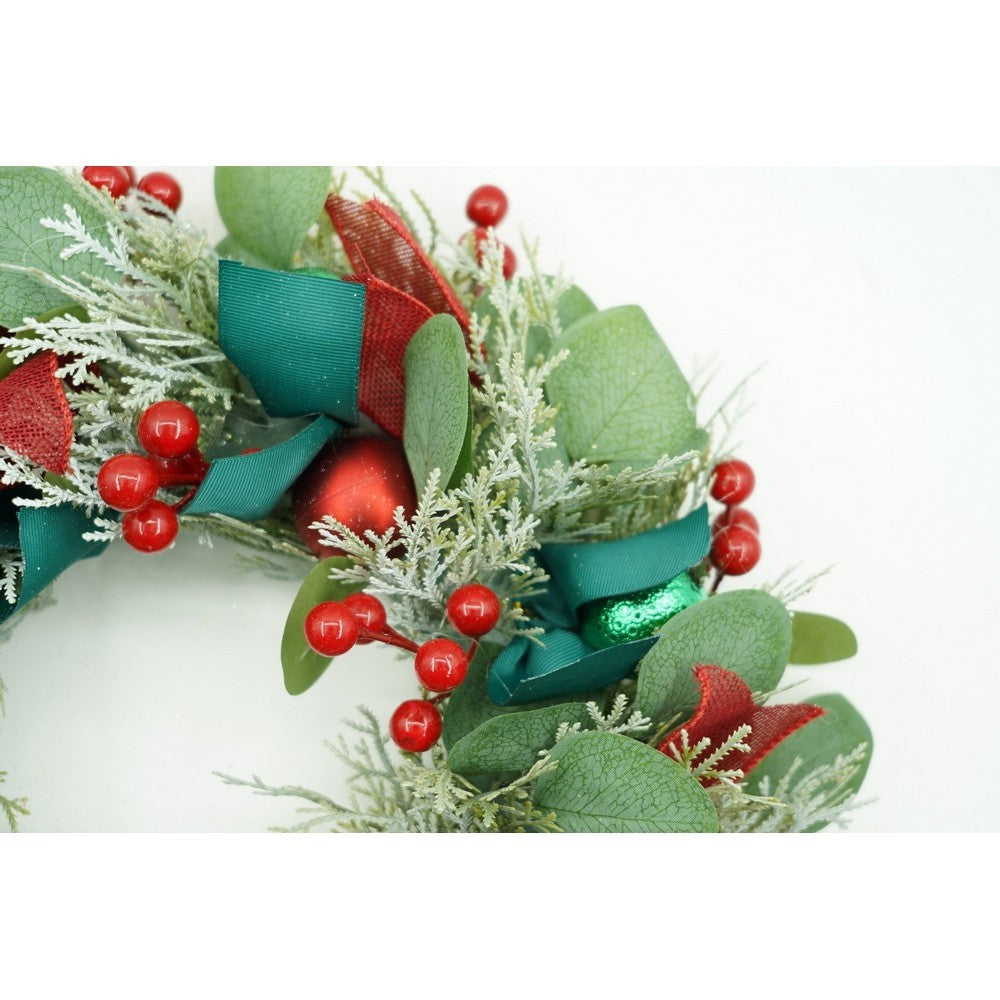 Coroniță Crăciun pentru ușa decorată, 40 cm