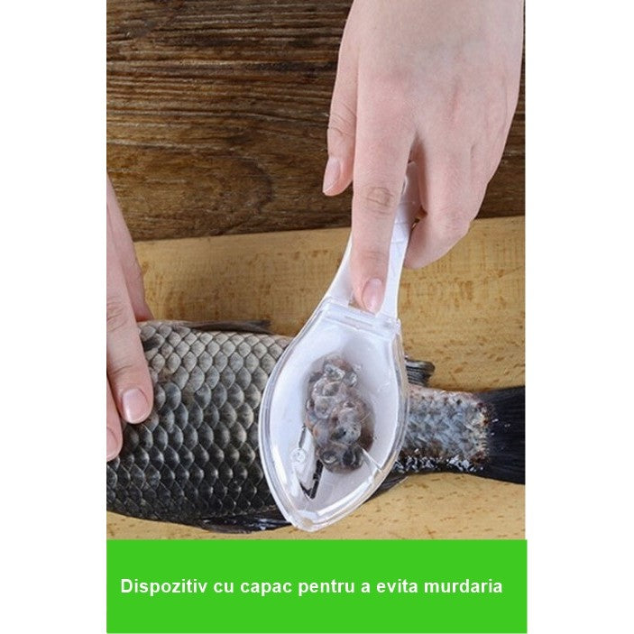 Curățător manual solzi de peste Cu recipient pentru solzi