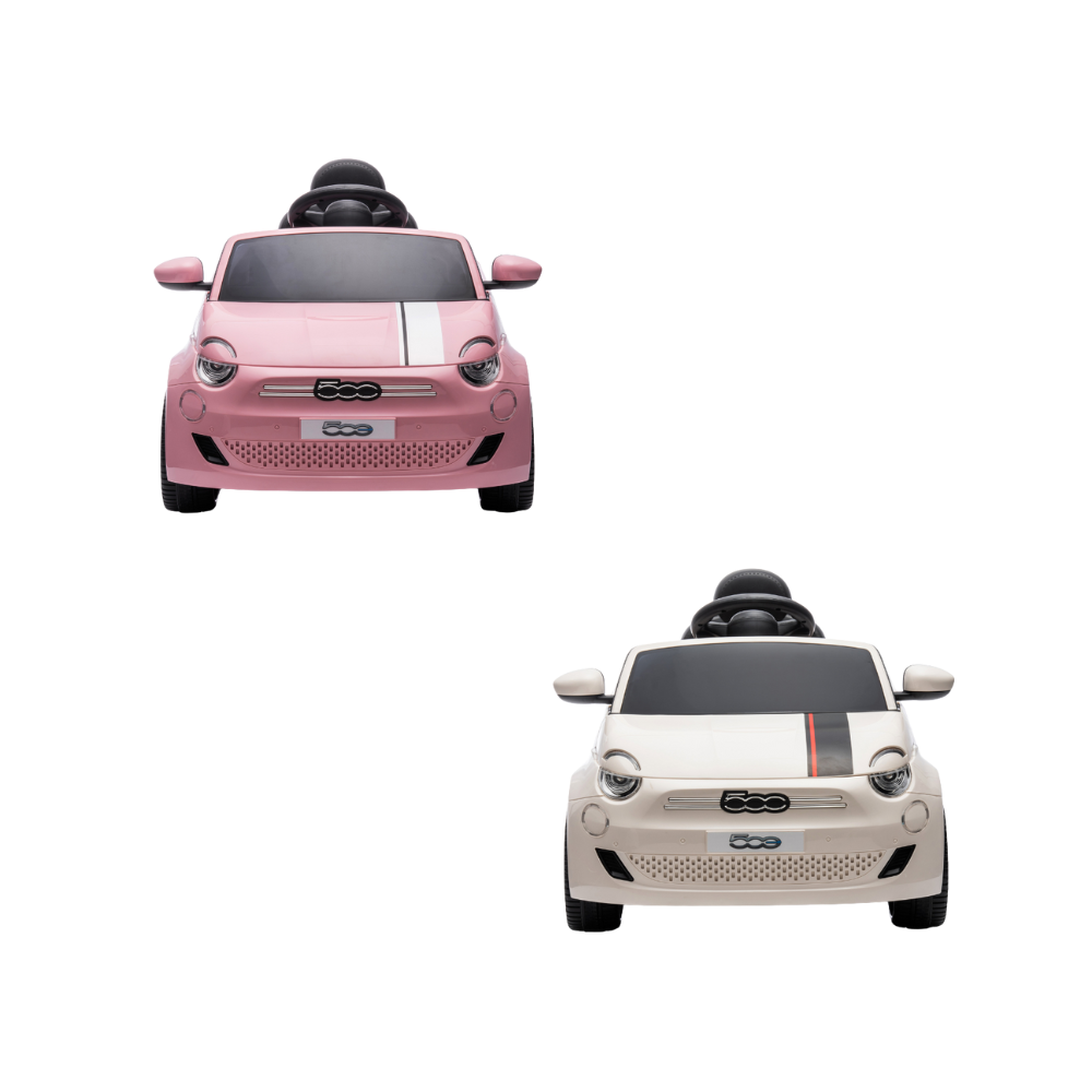 Masinuta electrica ride-on Fiat 500 pentru copii, baterie LI-ION, 2-7 ani, 2 Culori